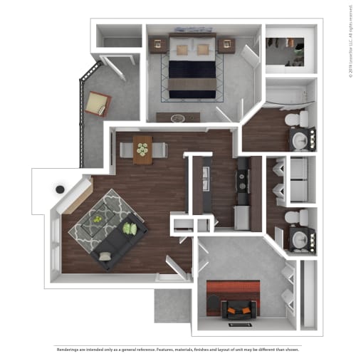 Floor Plan  A5 Floor Plan at Infinity on the Mark, Dallas, TX, 75243